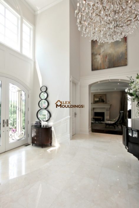 luxury wall paneling entryway