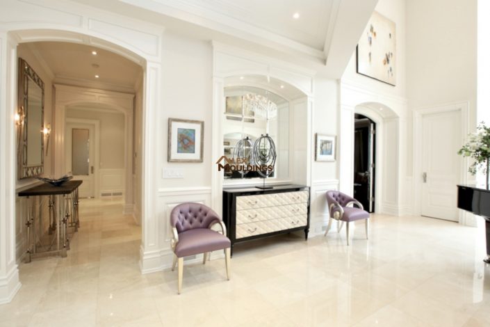 arched openings model home