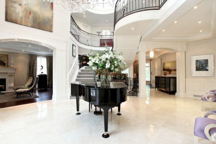 entryway decorated wall panels