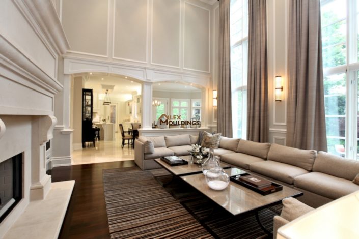 family room wall trims