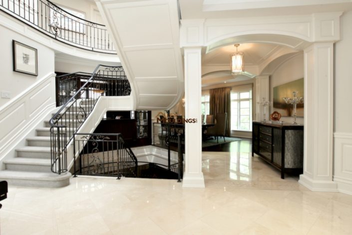 stairway wainscoting panels