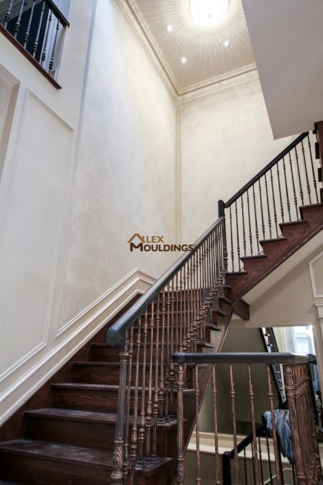 stairs up wall trims