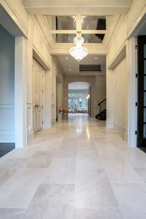 hallway ceiling with morrors