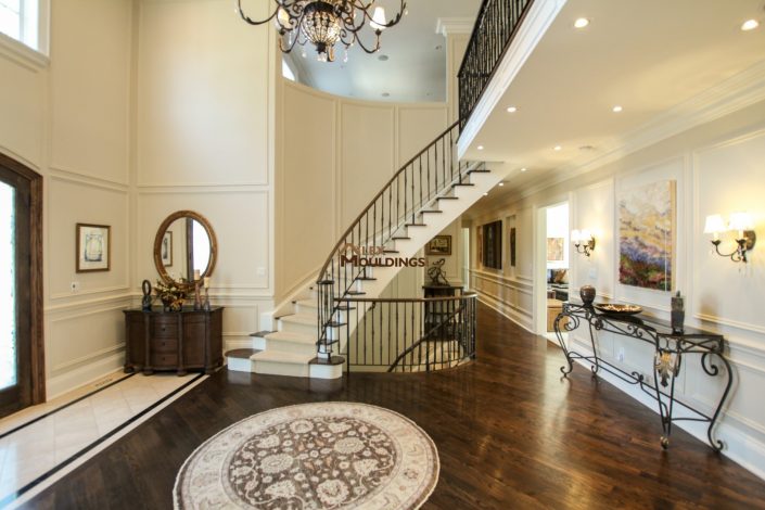 Curvy stairway wall applications