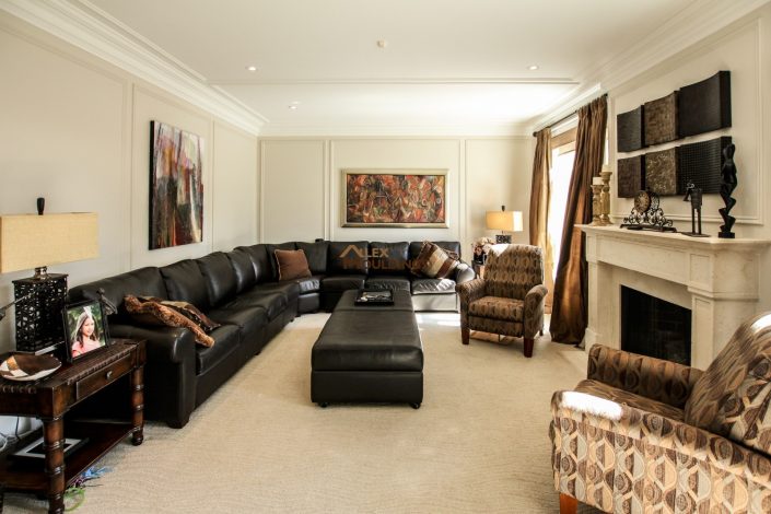 Living Room full wall frames