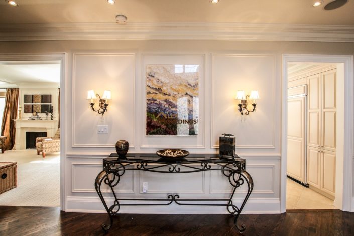 Hallway wall trim design