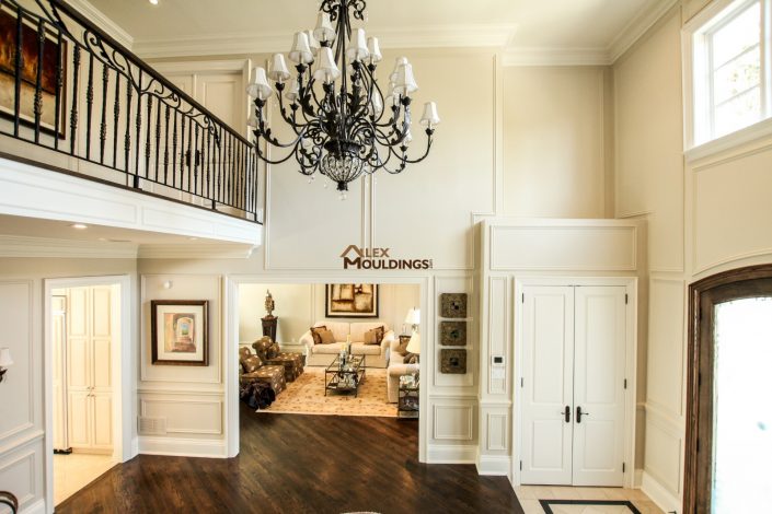 full wall picture frames with crown mouldings