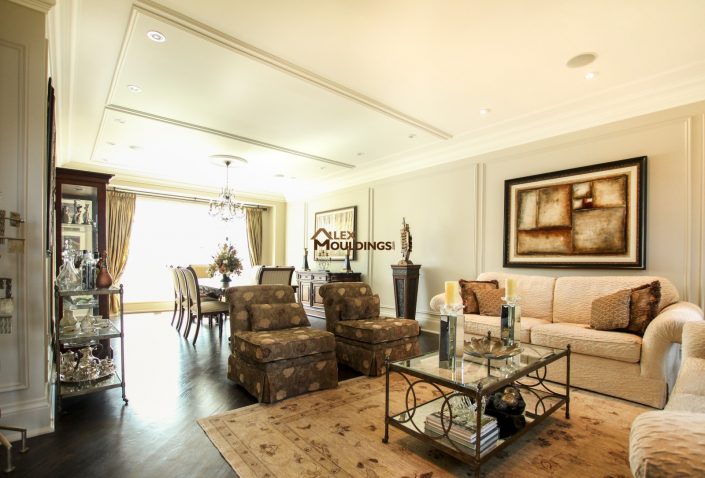 Ceiling applied trim frames