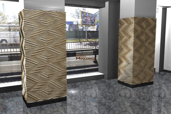 Wavy pattern columns