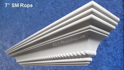 7 inch Rope crown  molding
