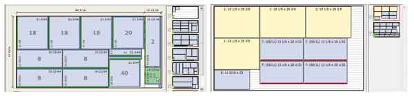 cut-list drawing for kitchencabinets, wall units