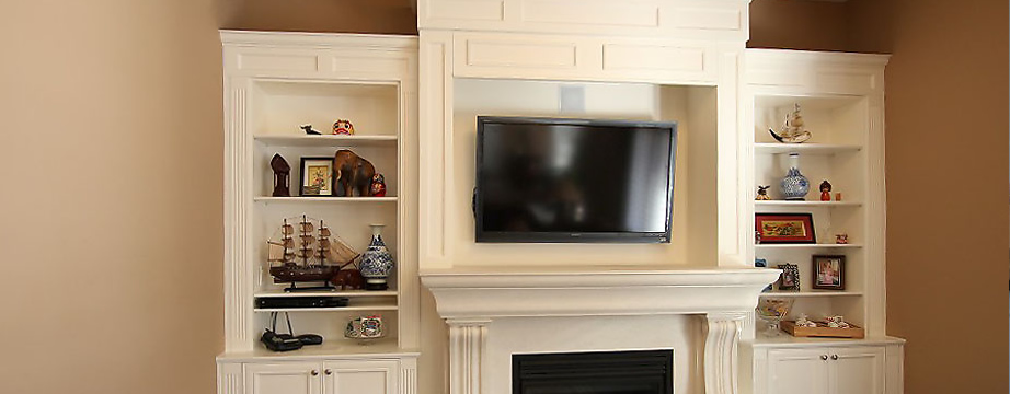 Build In Wall Tv Entertainment Units, Custom Wall Units With Fireplace