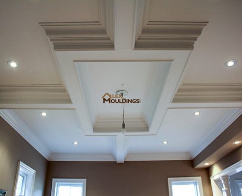 151 Special Coffered Waffle Ceilings Making Homes Look Richer