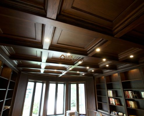 151 Special Coffered Waffle Ceilings Making Homes Look Richer